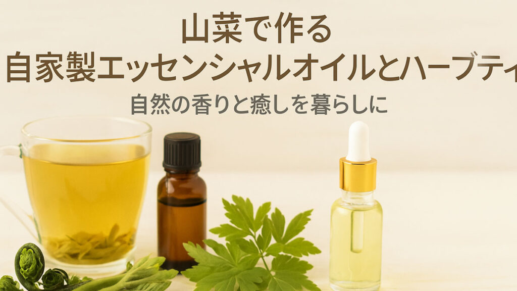 山菜で作る自家製エッセンシャルオイルとハーブティー｜自然の香りと癒しを暮らしに